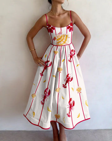 Brielle Seaside Charm Midi Dress