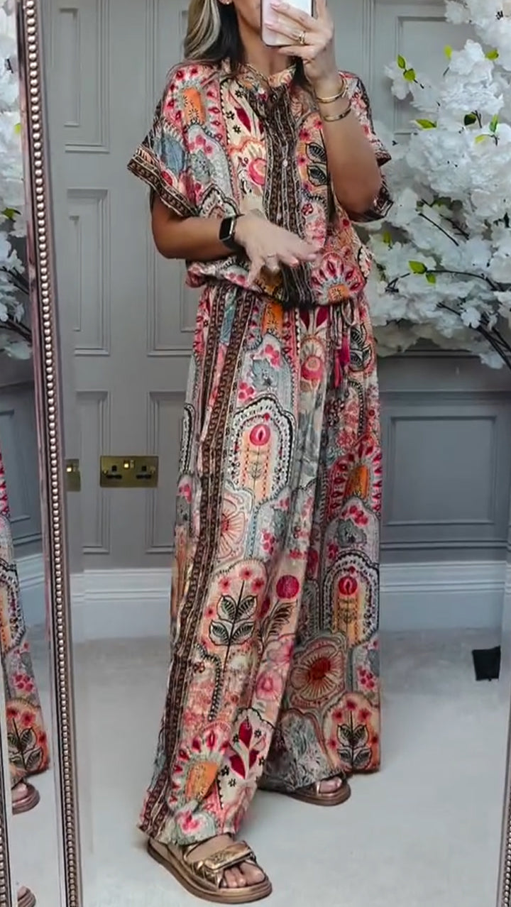Seren Printed Casual Suit