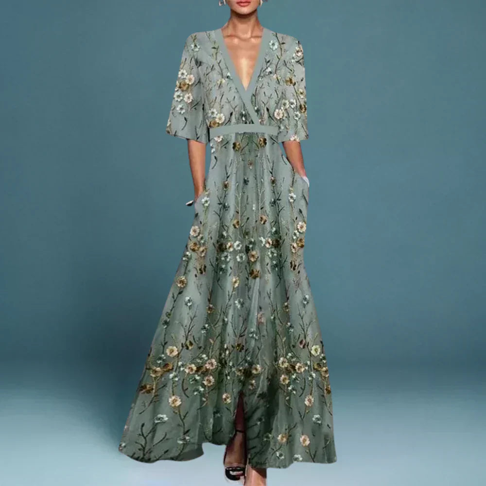 Rubby | Belted V-Neck Dress