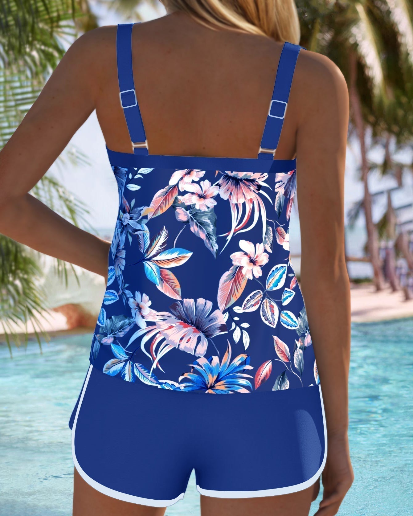 Reychel- Refined Floral Tankini Set