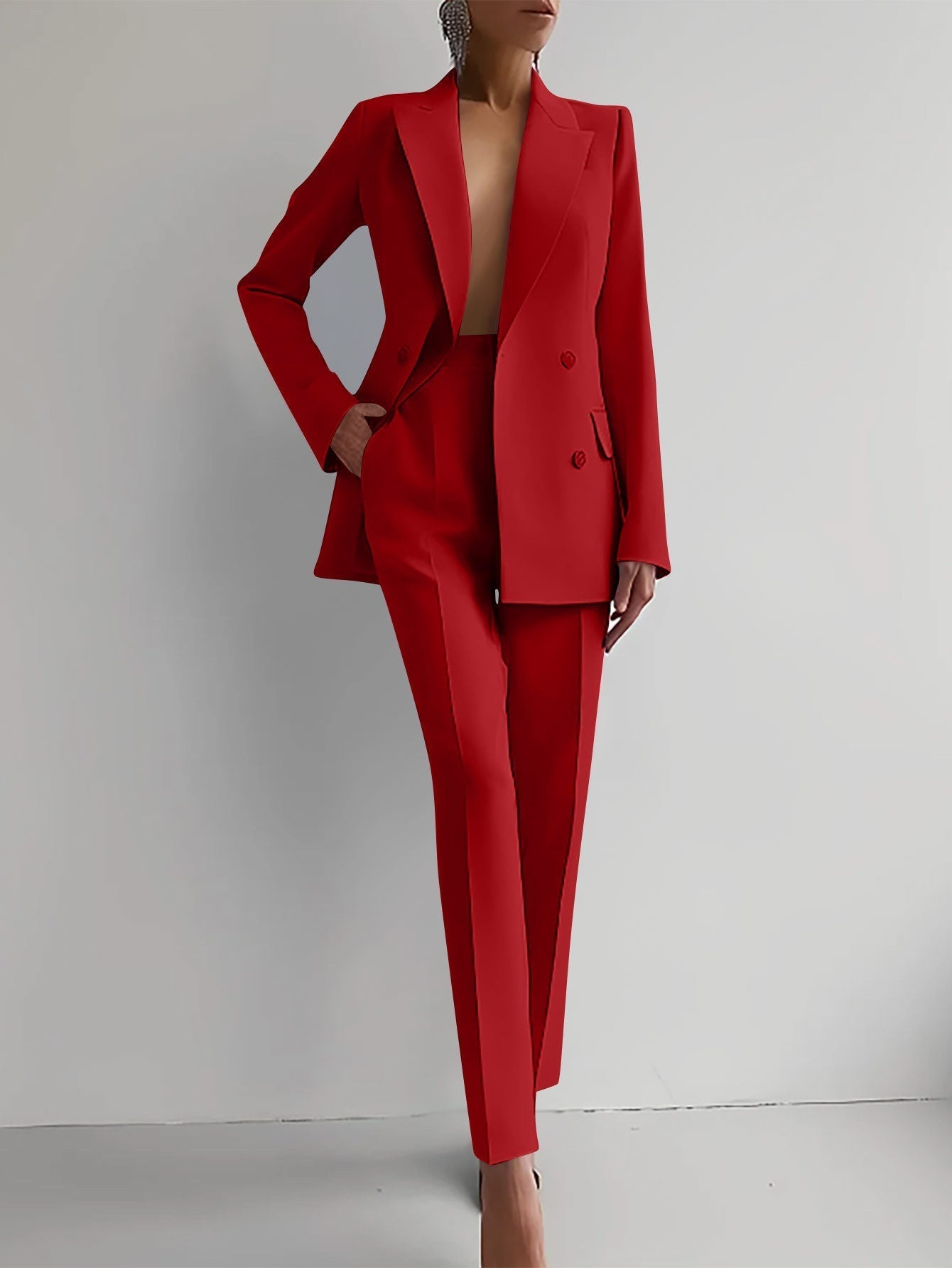 Leigh Blazer & High Waist Pants Set