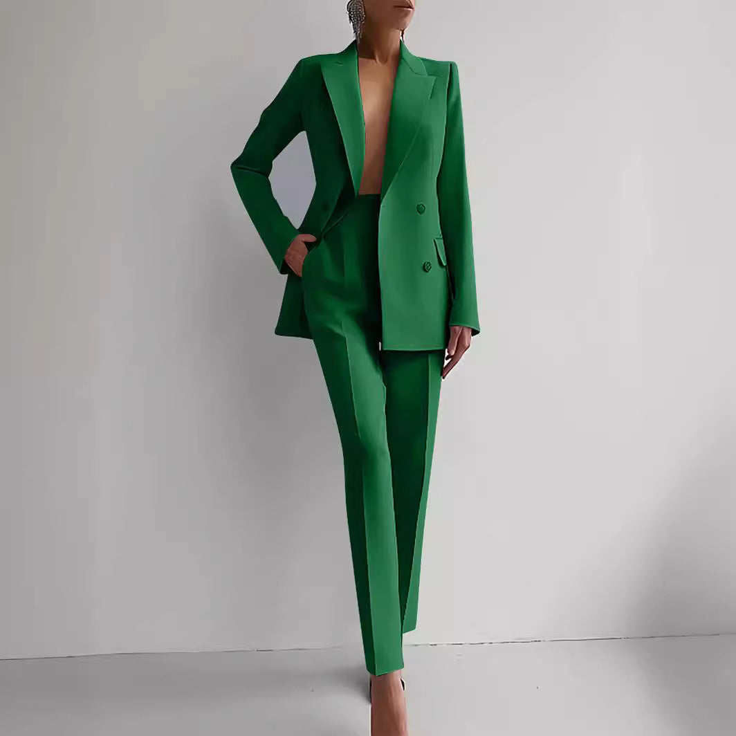 Leigh Blazer & High Waist Pants Set