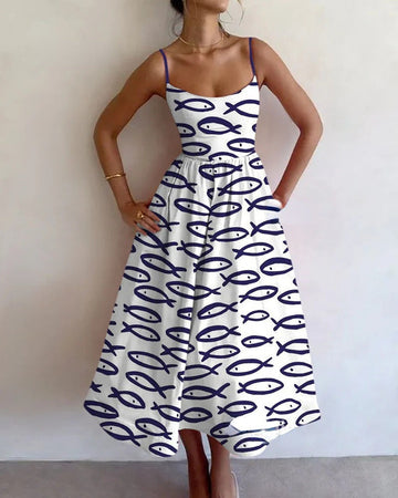Sablewyn Coastal Sketch Midi Dress