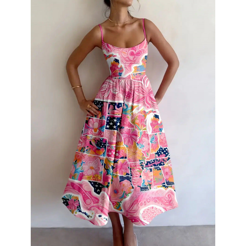 Rosavelle Blush Garden Midi Dress