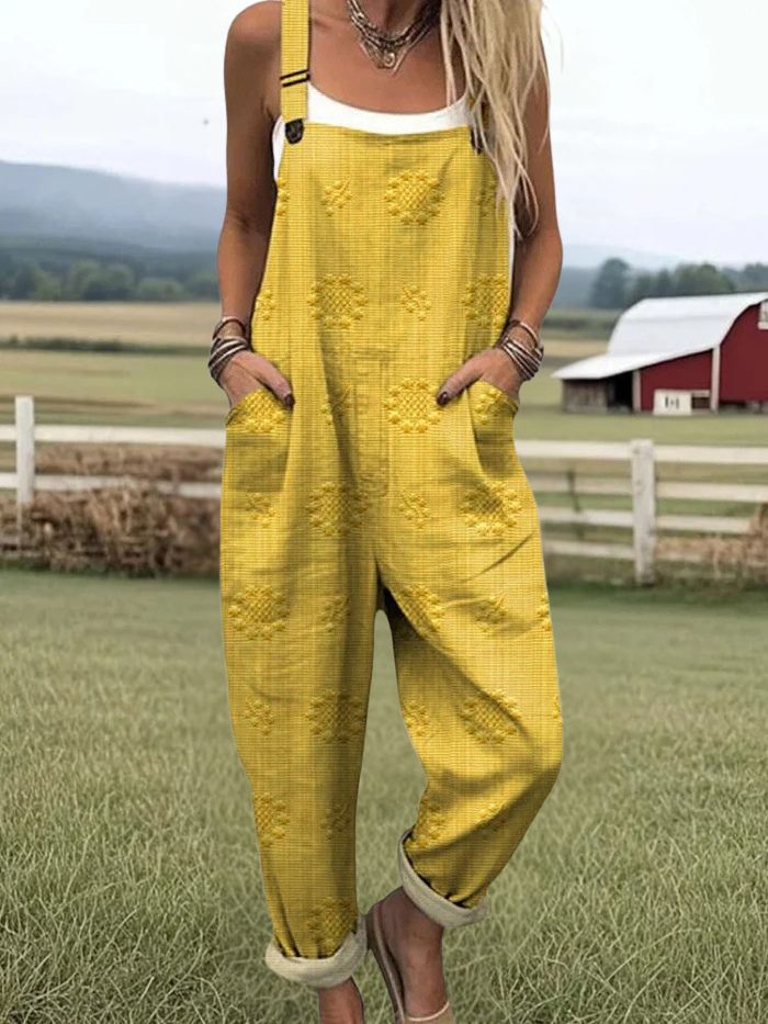 Daisy | Floral Art Jumpsuit