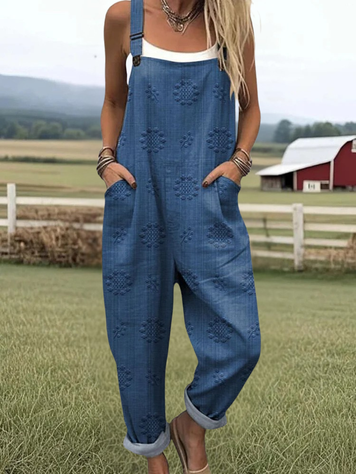 Daisy | Floral Art Jumpsuit