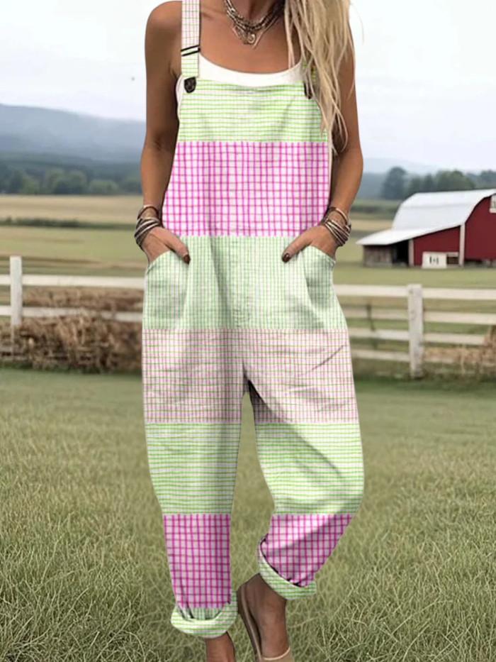 Willa | Geometric Lines Jumpsuit