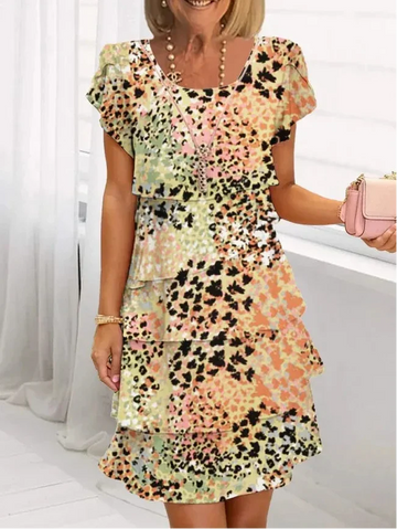 Theresa | Elegant Comfort Ruffle Dress