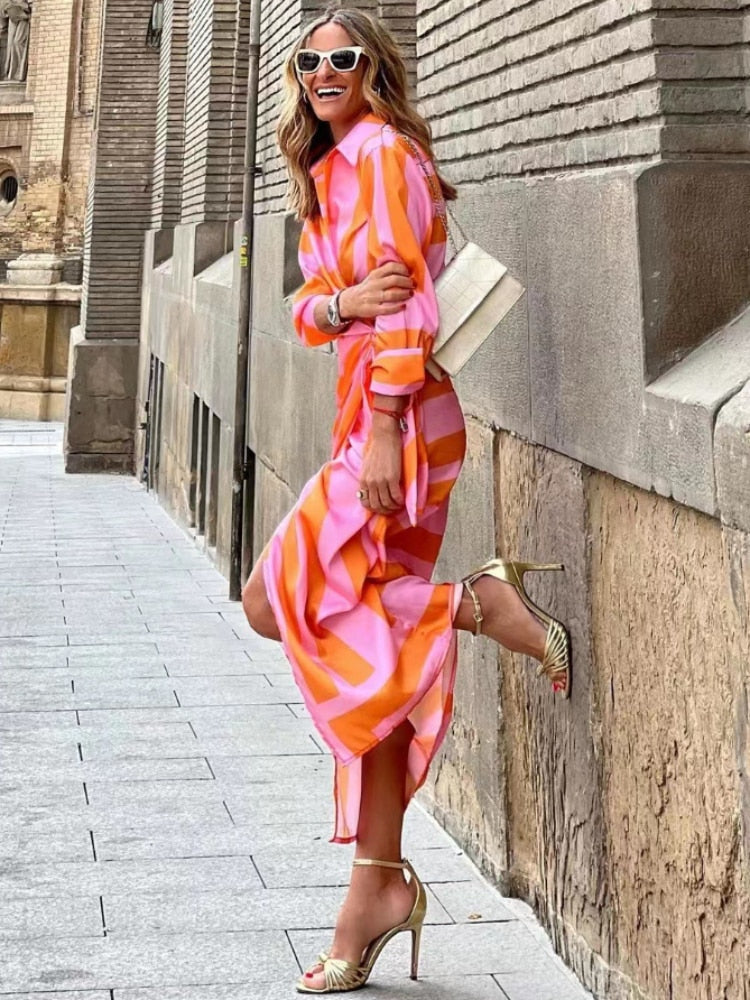 Claris | Striped Dress