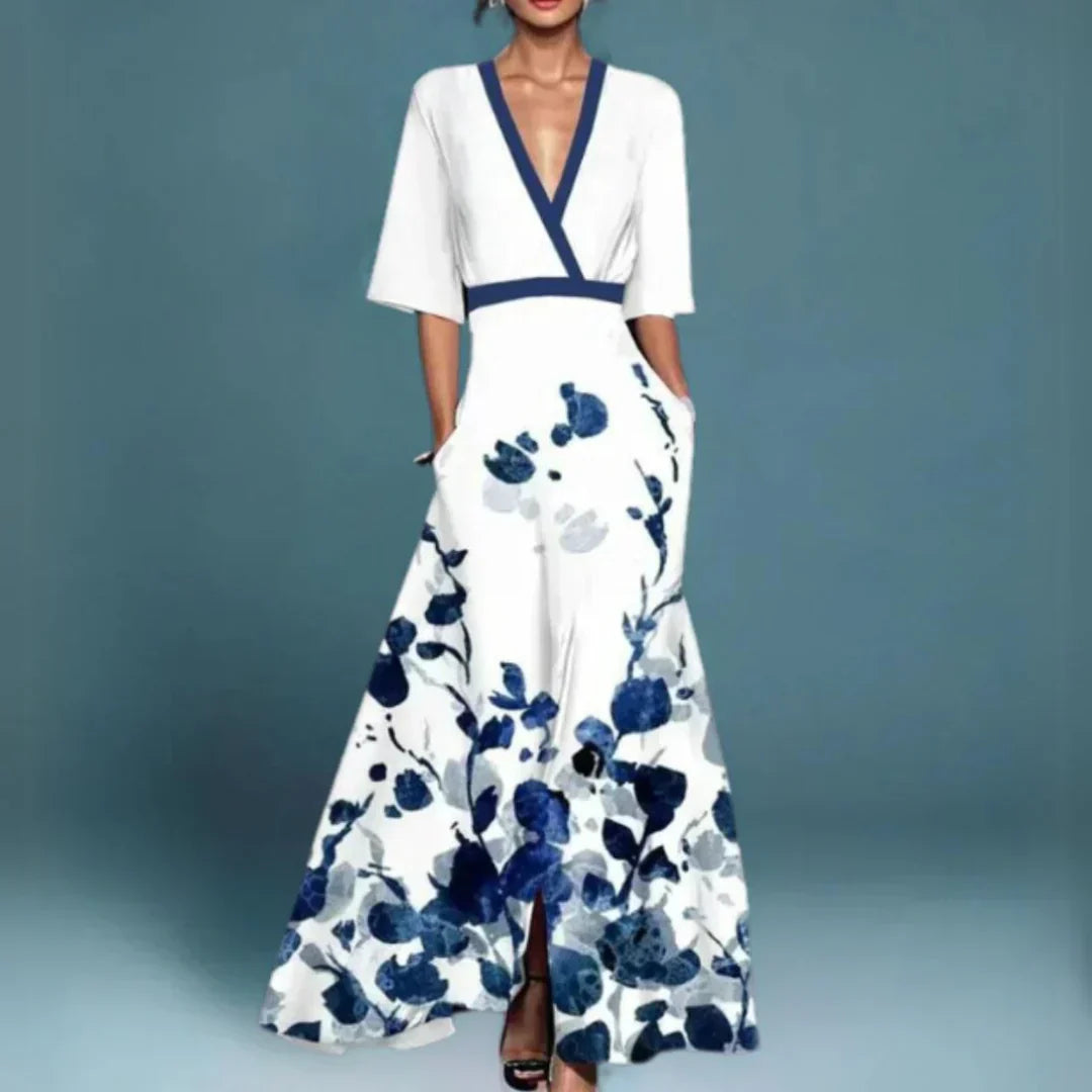 Rubby | Belted V-Neck Dress