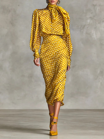 Dahlia Polka Dot Two-Piece Set
