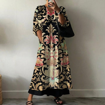 Elegant Dress with Evi Print