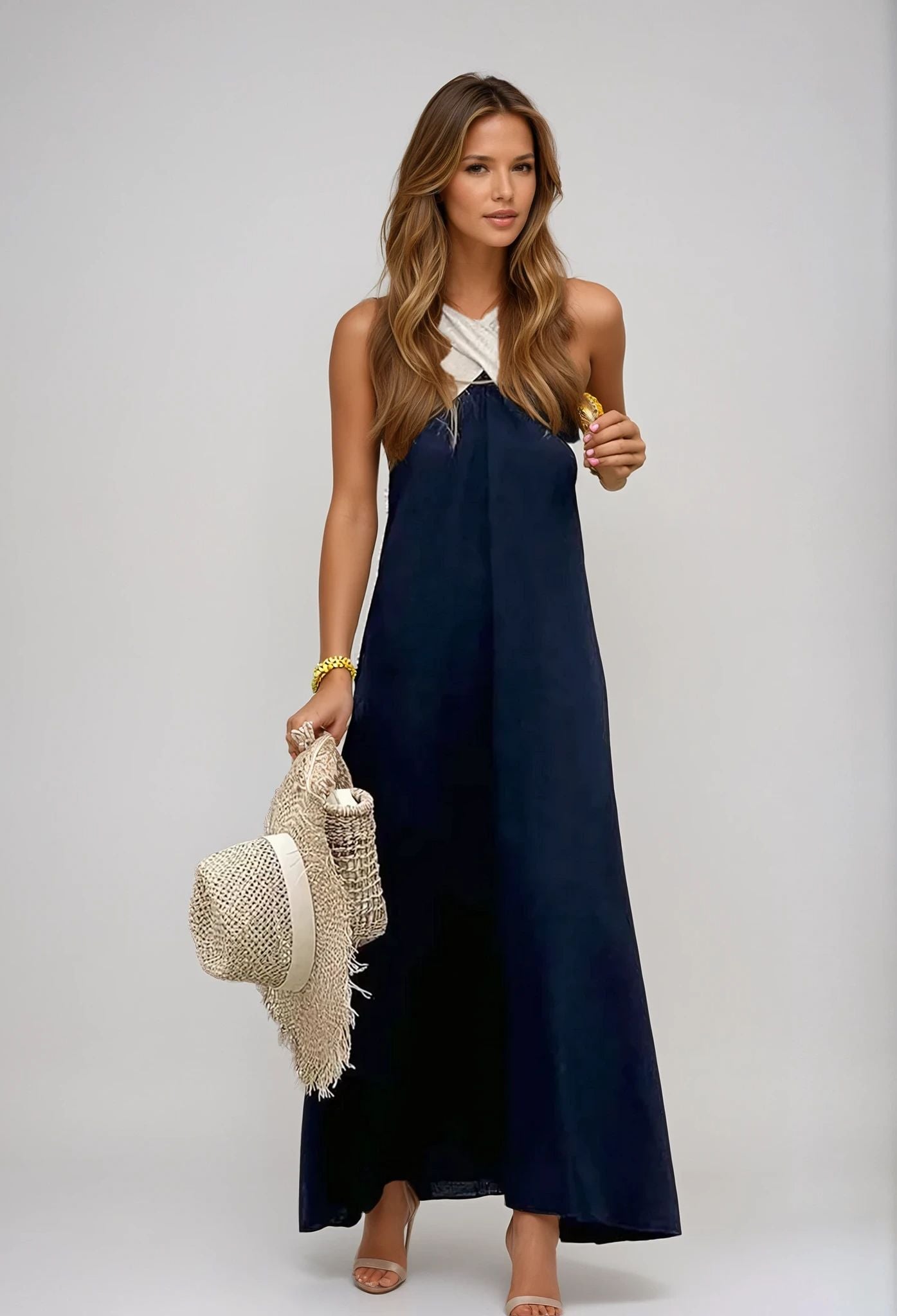 Nicolie | Crossover Neckline Dress